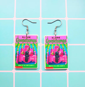 Goosebumps Night Of The Living Dummy 2 Book Earrings Or Necklace