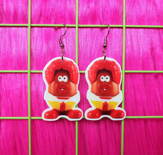 Ronald McDonald Chicken Nugget Earrings