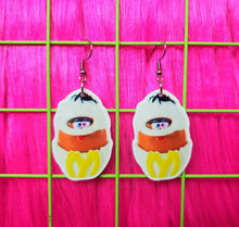 Load image into Gallery viewer, McDonalds Mummy Chicken Nugget Earrings Or Necklacek
