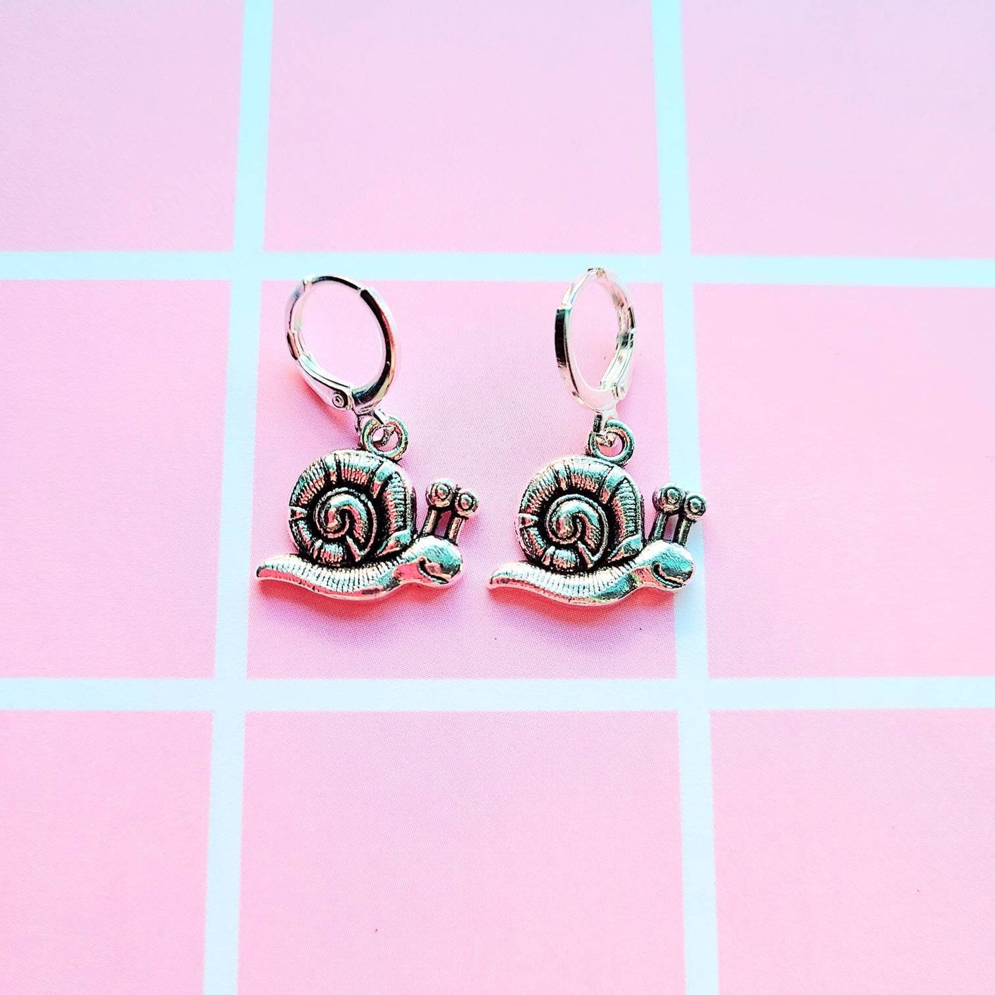 Silver Snail Earrings