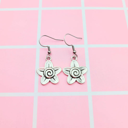 Silver Flower Earrings