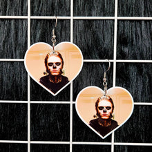 Load image into Gallery viewer, Evan Peters Heart Earrings Or Necklace

