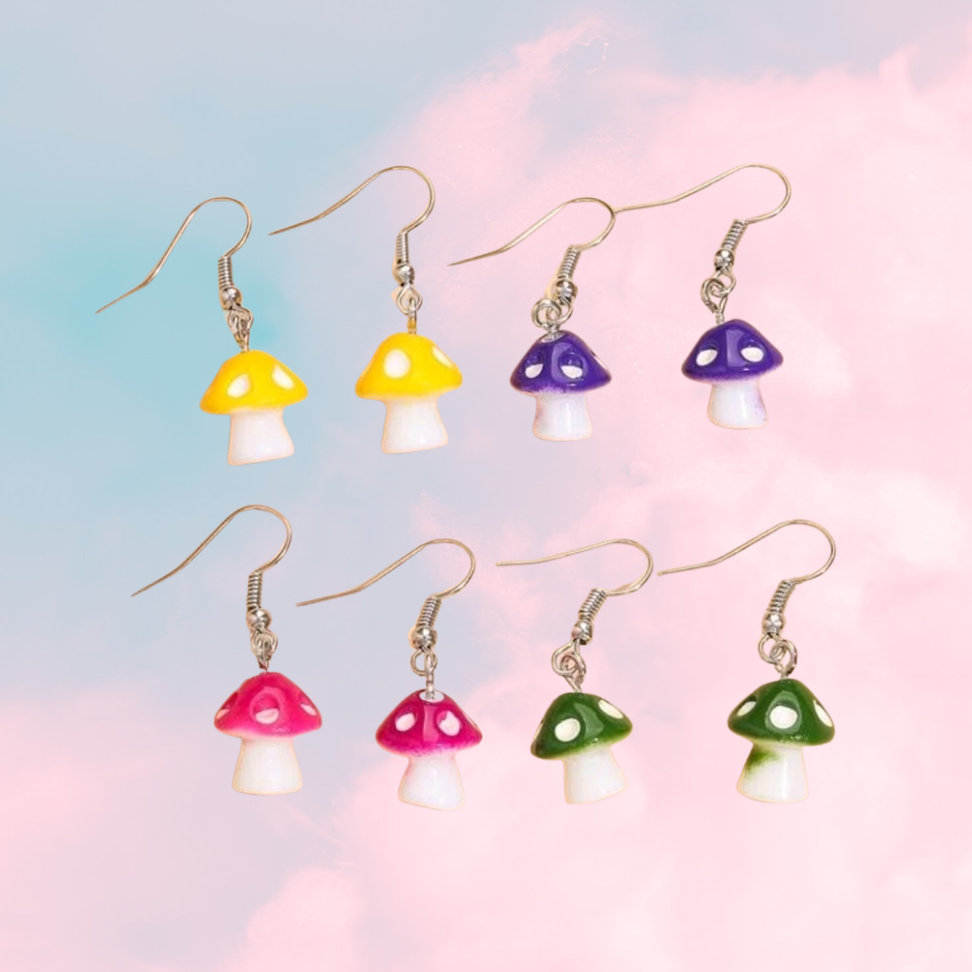 Mushroom Earrings